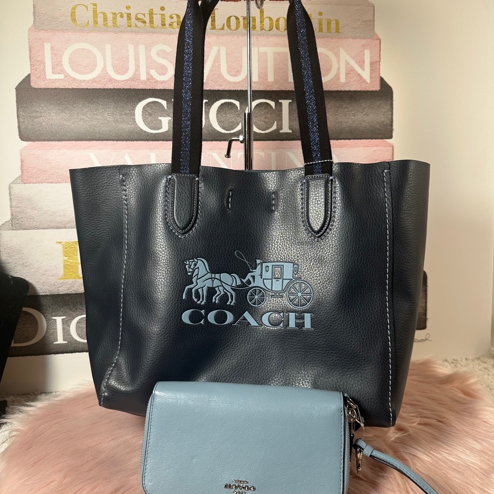 Coach Derby Navy and Light Blue Tote
NWOT - Picture 1 of 17
